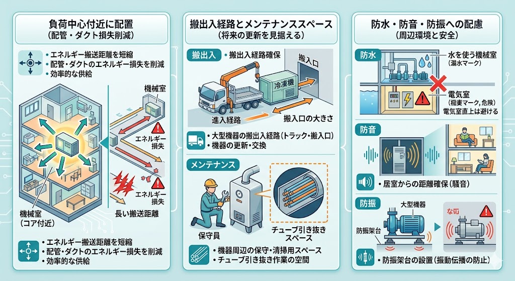 機械室・DS・PSとは?建築設計で確保すべき設備スペースの基本と面積目安|建築設備NOTE
